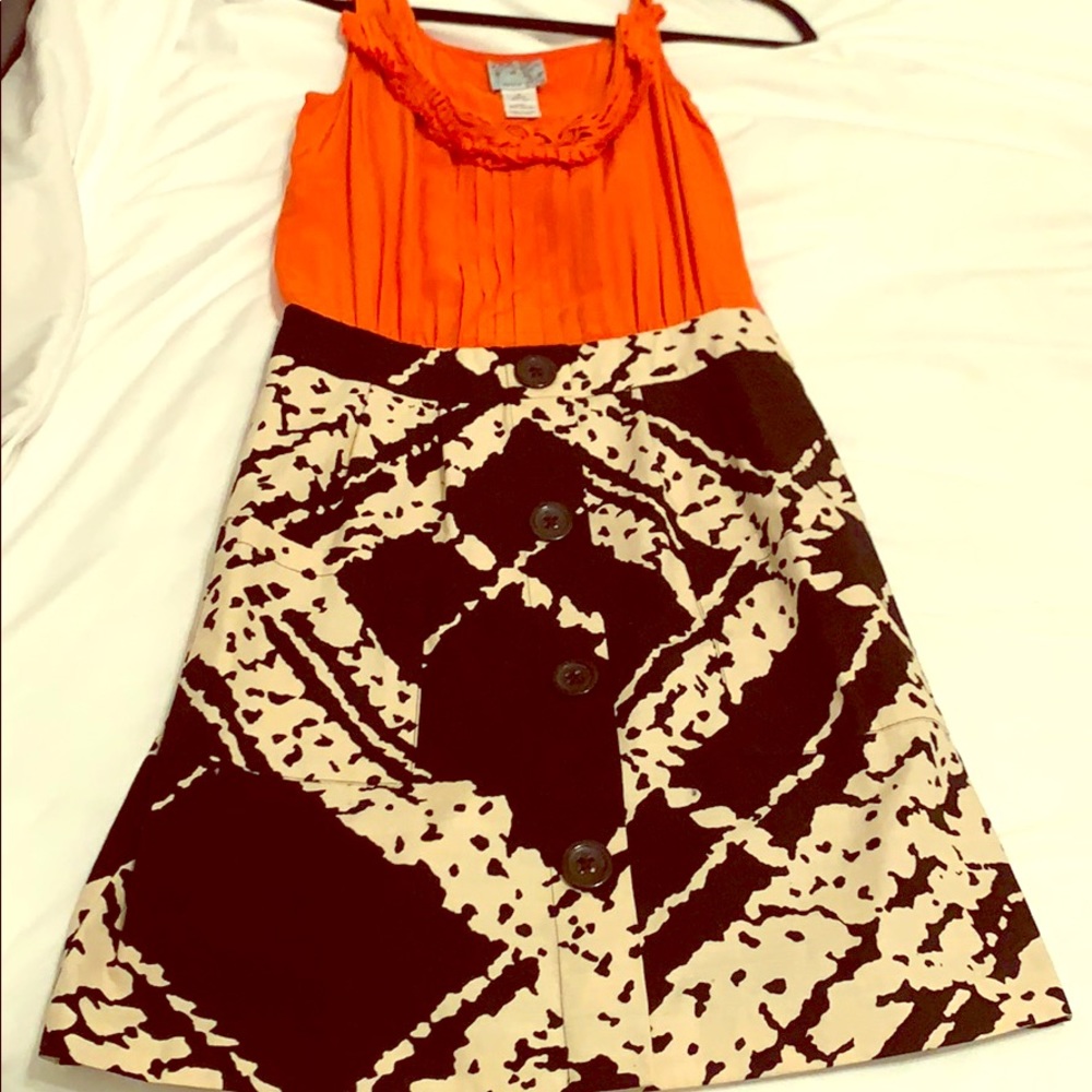 Tabitha silk top cotton houndstooth skirt dress